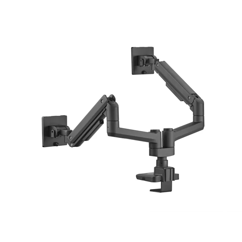 Equip 17-35 inch Heavy-Duty dual-monitor tafelhouder, zwart