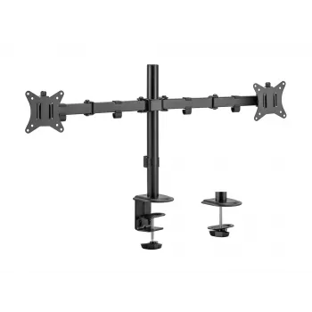 Equip 17 inch-32 inch gelede dubbele monitor tafelhouder