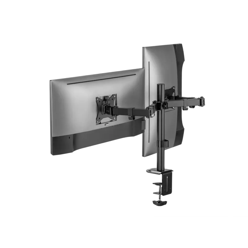 Equip 17 inch-32 inch gelede dubbele monitor tafelhouder