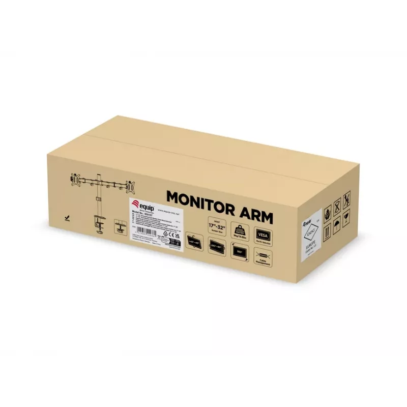 Equip 17 inch-32 inch gelede dubbele monitor tafelhouder