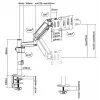 Equip 13 inch-32 inch monitor tafelhouder
