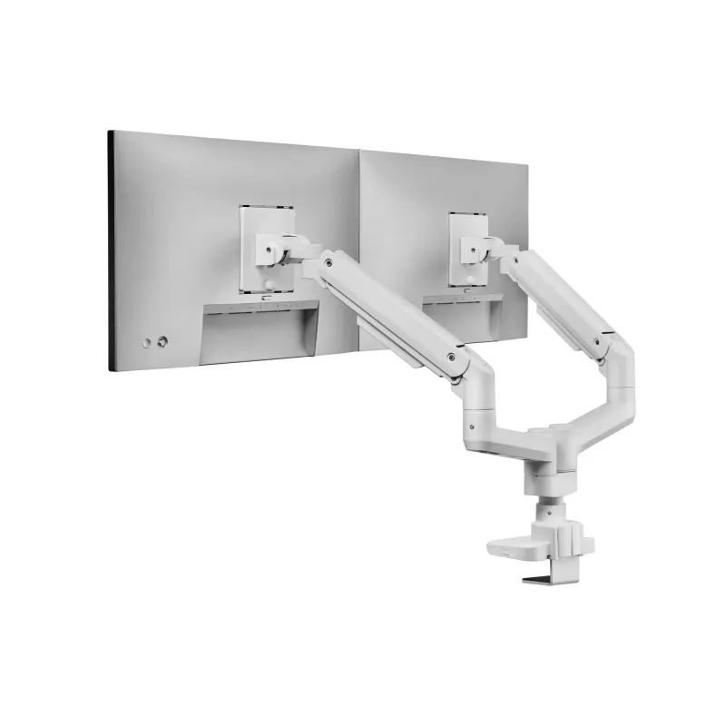 Equip 17 inch - 35 inch hoogbelastbare dual-monitor tafelhouder, wit