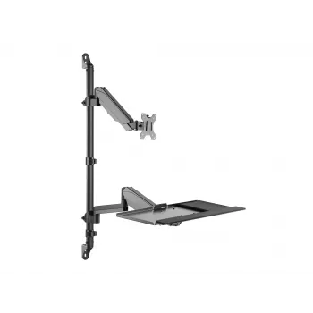 Equip wandgemonteerde workstation voor één monitor 17 inch – 32 inch