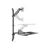 Equip wandgemonteerde workstation voor één monitor 17 inch – 32 inch