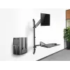 Equip wandgemonteerde workstation voor één monitor 17 inch – 32 inch