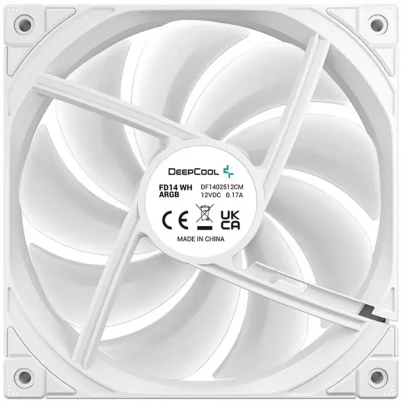 Koelventilator DeepCool FD14 ARGB wit 140mm 3in1 — 140 mm, ARGB, wit, 3-pack