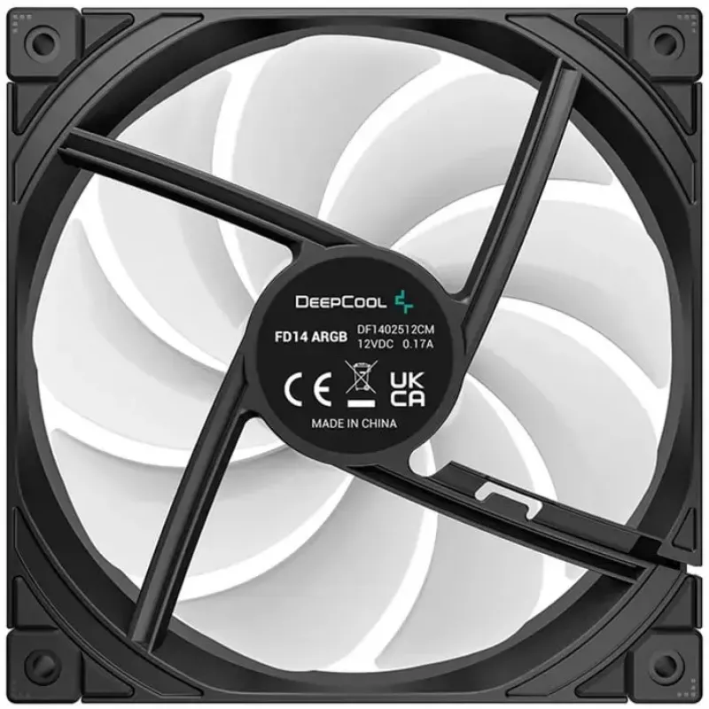 Behuizingsventilator DeepCool FD14 ARGB 140mm zwart 140x140x25