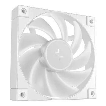 12 cm DeepCool FD12 ARGB computerbehuizingsventilator, wit, 400–2050 RPM, hydraulisch lager