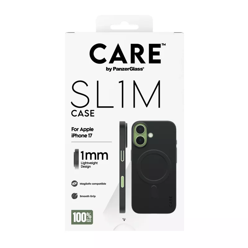 Beschermhoes PanzerGlass SL1M met MagSafe voor iPhone 17, zwart