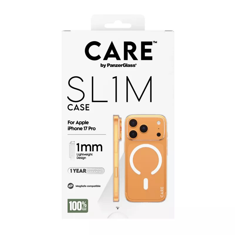 PanzerGlass CARE SL1M transparante MagSafe-hoes voor iPhone 17 Pro