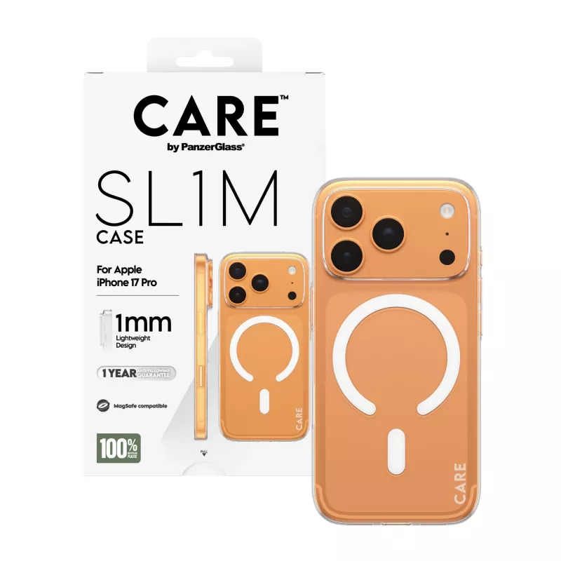 PanzerGlass CARE SL1M transparante MagSafe-hoes voor iPhone 17 Pro