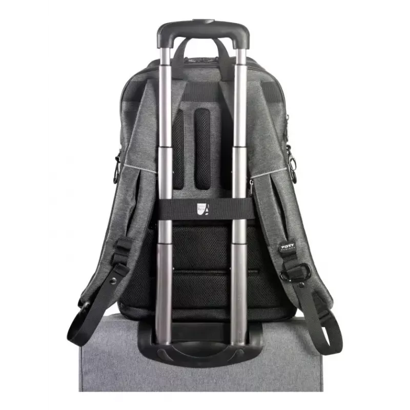 Port Designs Montreal 170401 laptoprugzak voor 15,6-16 inch (39,6-40,6 cm), 24 l, diefstalbeveiliging, RFID-vak, polyester, zwart