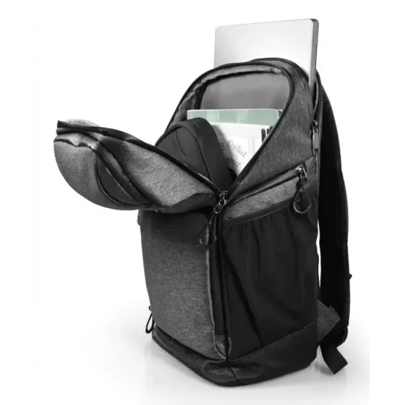 Port Designs Montreal 170401 laptoprugzak voor 15,6-16 inch (39,6-40,6 cm), 24 l, diefstalbeveiliging, RFID-vak, polyester, zwart