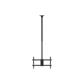 Plafondsteun dual rug-aan-rug voor 43 inch–86 inch beeldschermen EQUIP, kanteling -20–5°, zwenkbereik ±180°, VESA 200x200–600x400, max. belasting 100 kg, zwart