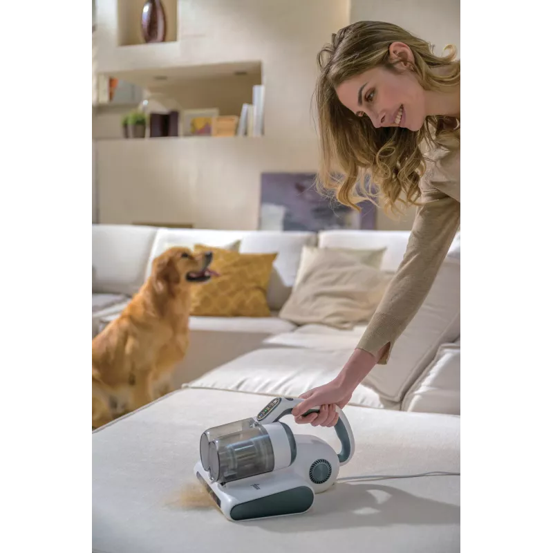 Hoover HMC510UV 011 handstofzuiger salie, wit zakloos