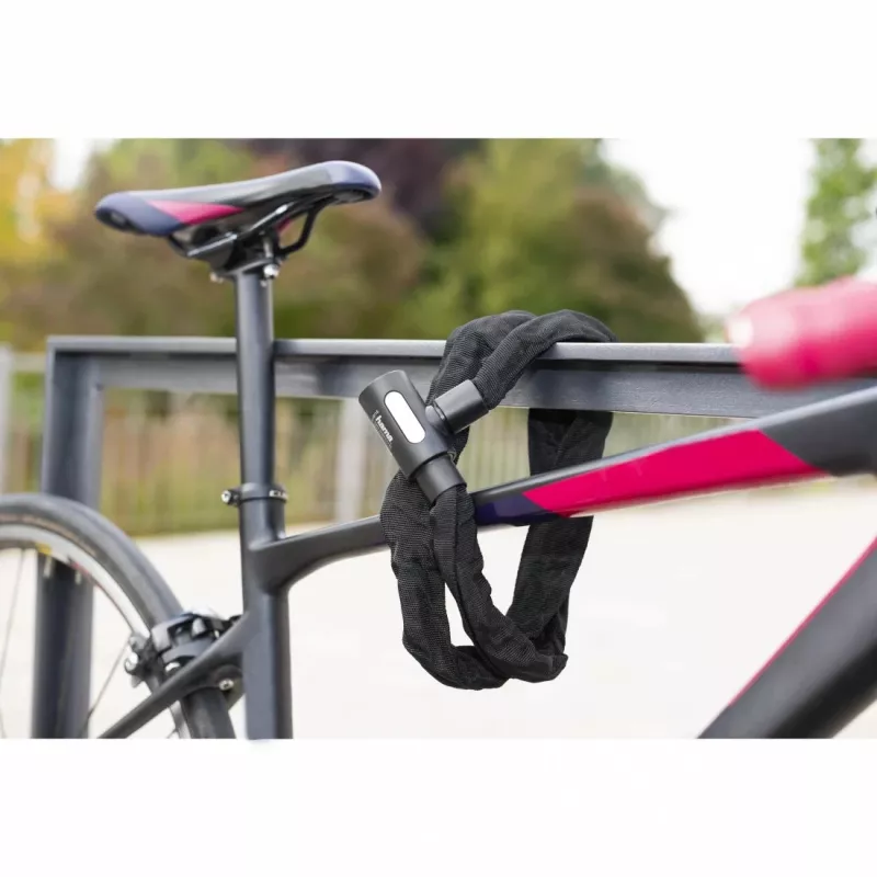 Hama 00178138 fietsslot zwart 1200 mm kettingslot