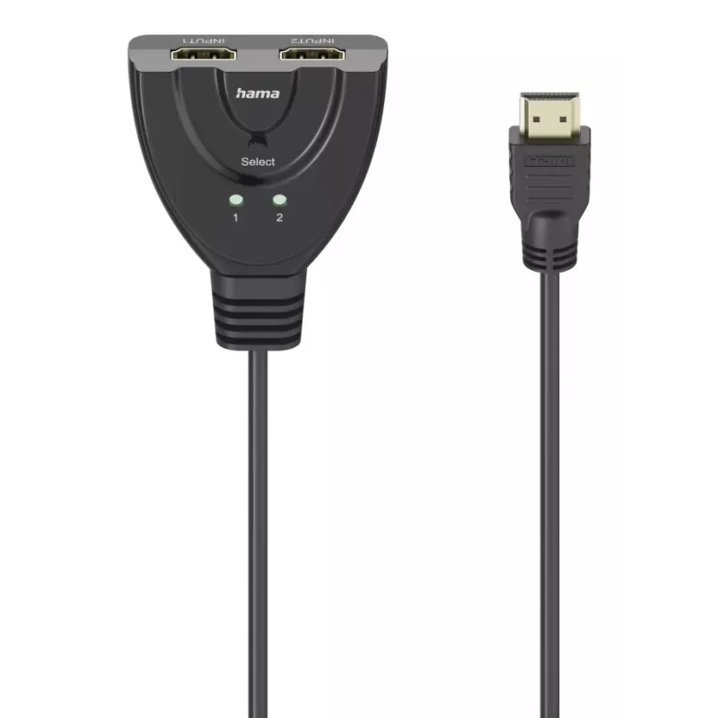 Hama 4K HDMI 2x1-schakelaar, 2x HDMI-bus - 1x HDMI-stekker