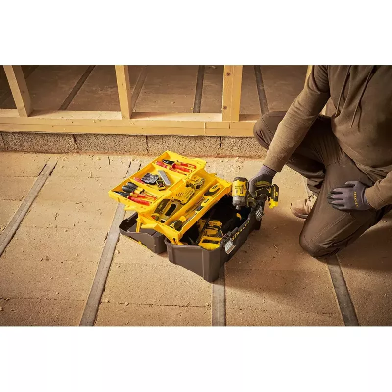 Hardcase koffer Stanley STST83397-1 kunststof 22 kg zwart geel