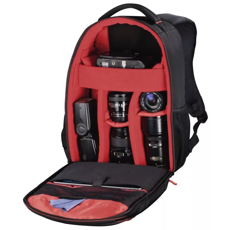 Hama Miami rugzak-tas zwart, rood