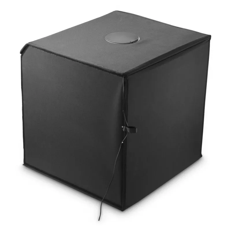 Mini-fotostudio HAMA opvouwbare box met LED-ringlicht 50×50 cm, model 00004664