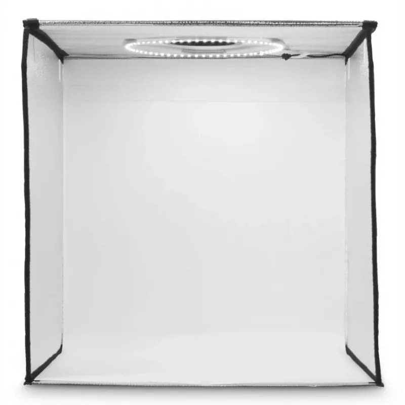 Mini-fotostudio HAMA opvouwbare box met LED-ringlicht 50×50 cm, model 00004664
