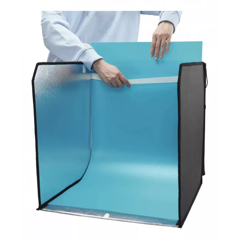 Mini-fotostudio HAMA opvouwbare box met LED-ringlicht 50×50 cm, model 00004664