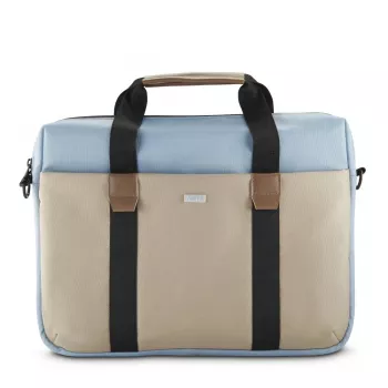 Hama Silvan 35.8 cm (14.1 inch) toploader-tas beige, blauw