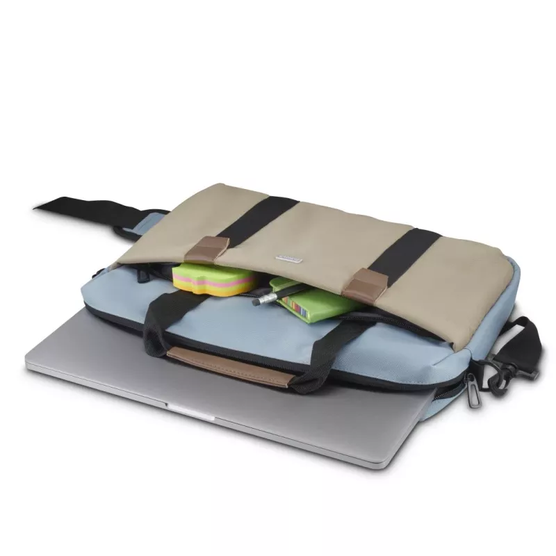 Hama Silvan 35.8 cm (14.1 inch) toploader-tas beige, blauw