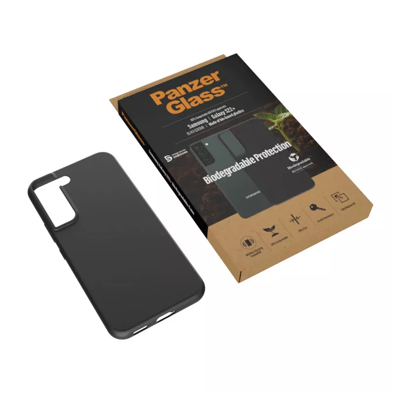 Hoesje PanzerGlass Samsung Galaxy S22 Plus Zwart Biologisch afbreekbaar