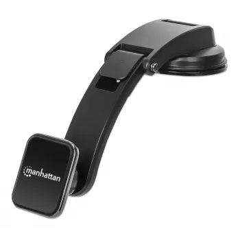 Manhattan universele auto-dashboardhouder met magnetische telefoonhouder voor smartphones, horizontaal of verticaal gebruik, zwart, drie jaar garantie