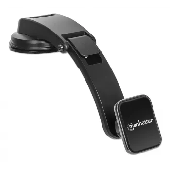 Manhattan universele auto-dashboardhouder met magnetische telefoonhouder voor smartphones, horizontaal of verticaal gebruik, zwart, drie jaar garantie