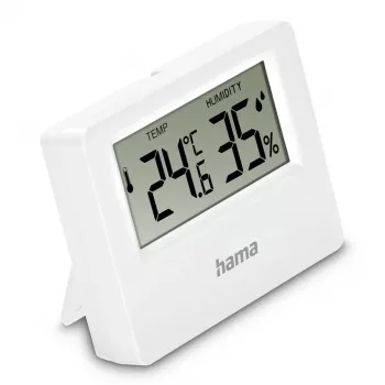 Hama Ebro thermometer en hygrometer, digitaal, voor binnen of buiten, wit