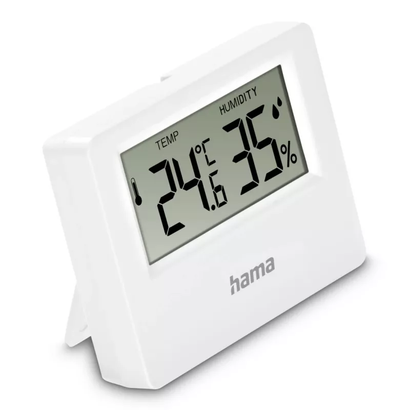 Hama Ebro thermometer en hygrometer, digitaal, voor binnen of buiten, wit