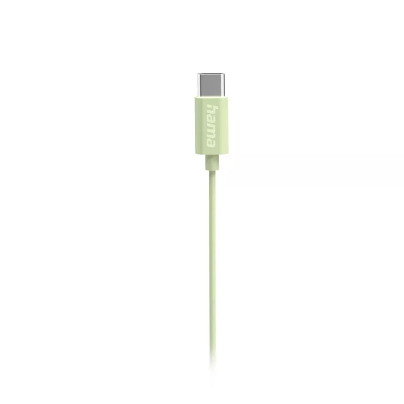 Hama Curly Headset bedraad in-ear bellen/muziek USB Type-C lichtgroen