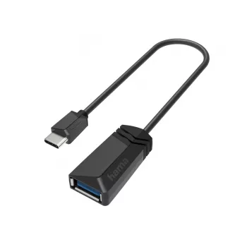 Hama 00200312 adapter USB Type-A USB Type-C zwart