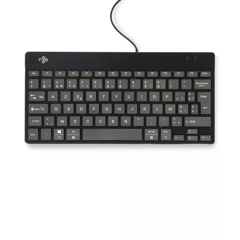 R-Go Tools ergonomisch toetsenbord R-Go Compact Break, compact toetsenbord met pauzesoftware, AZERTY (BE), bedraad, zwart