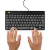 R-Go Tools ergonomisch toetsenbord R-Go Compact Break, compact toetsenbord met pauzesoftware, AZERTY (BE), bedraad, zwart