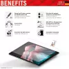 Displex Tablet Glass (9H) voor Samsung Galaxy Tab A8, Eco montageframe, onbreekbaar, ultradun, onzichtbaar