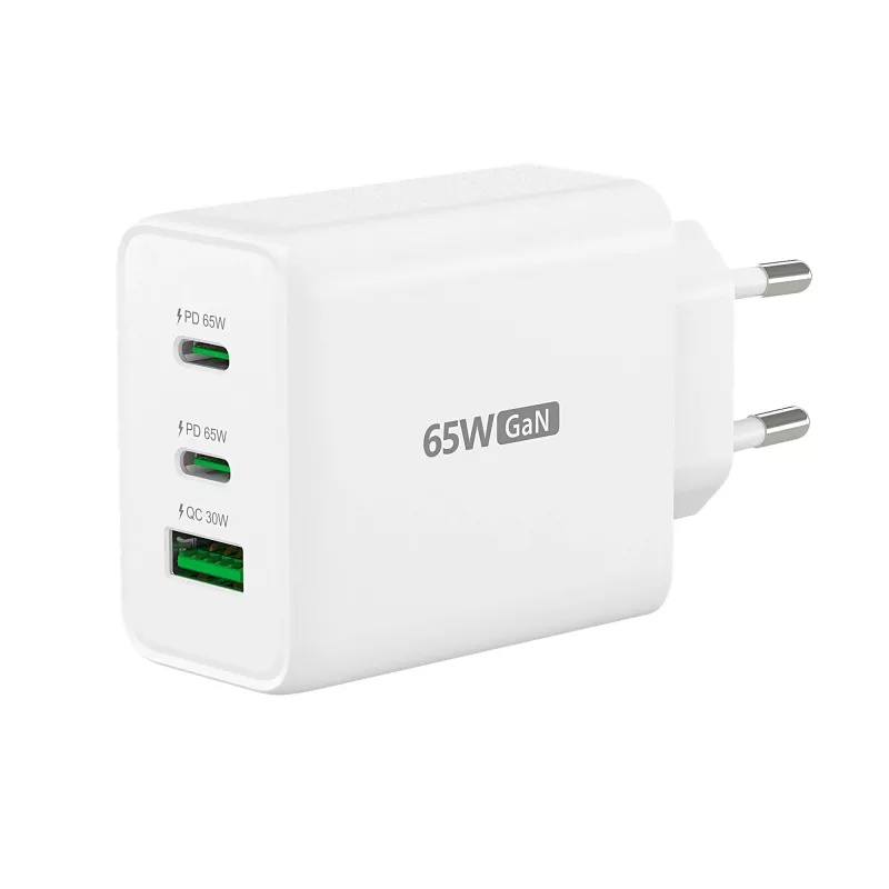 j5create JUP3365E-EN 65W GaN USB-C® 3-poorts oplader, binnen, AC, wit