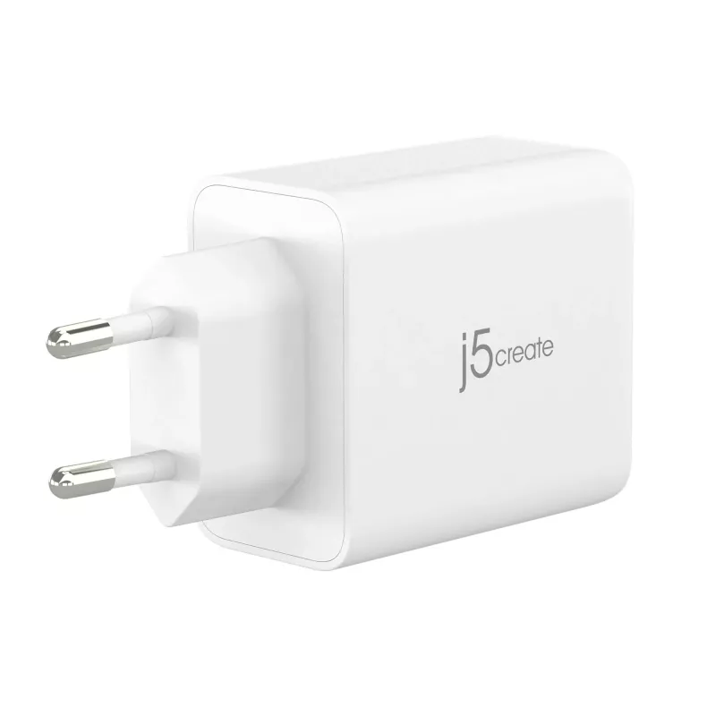 j5create JUP3365E-EN 65W GaN USB-C® 3-poorts oplader, binnen, AC, wit