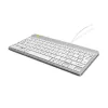 R-Go Tools ergonomisch toetsenbord R-Go Compact Break, compact toetsenbord met pauzesoftware, AZERTY (FR), bedraad, wit