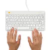 R-Go Tools ergonomisch toetsenbord R-Go Compact Break, compact toetsenbord met pauzesoftware, AZERTY (FR), bedraad, wit