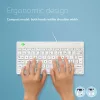 R-Go Tools ergonomisch toetsenbord R-Go Compact Break, compact toetsenbord met pauzesoftware, AZERTY (FR), bedraad, wit