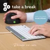 R-Go Tools ergonomisch toetsenbord R-Go Compact Break, compact toetsenbord met pauzesoftware, AZERTY (FR), bedraad, wit