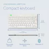 R-Go Tools ergonomisch toetsenbord R-Go Compact Break, compact toetsenbord met pauzesoftware, AZERTY (FR), Bluetooth, wit