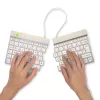 R-Go Tools ergonomisch toetsenbord R-Go Split Break met pauzesoftware, ergonomisch gesplitst toetsenbord, AZERTY (FR), Bluetooth, wit