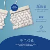 R-Go Tools ergonomisch toetsenbord R-Go Split Break met pauzesoftware, ergonomisch gesplitst toetsenbord, AZERTY (FR), Bluetooth, wit