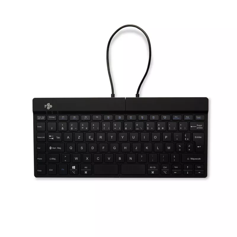 R-Go Tools ergonomisch toetsenbord R-Go Split Break met pauzesoftware, ergonomisch gesplitst toetsenbord, AZERTY (FR), Bluetooth, zwart