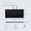 R-Go Tools ergonomisch toetsenbord R-Go Split Break met pauzesoftware, ergonomisch gesplitst toetsenbord, AZERTY (FR), Bluetooth, zwart