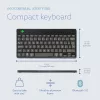 R-Go Tools ergonomisch toetsenbord R-Go Compact Break, compact toetsenbord met pauzesoftware, AZERTY (BE), Bluetooth, zwart
